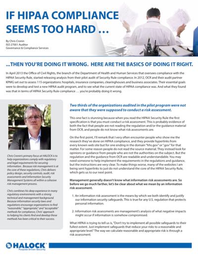 HIPAA Cyber Security Article